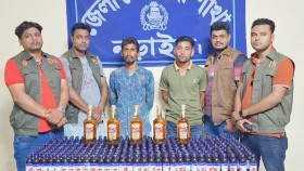 নড়াইলে ইসকাফ-মদসহ প্রাইভেটকার জব্দ, আটক ২