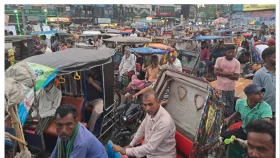 যানজটে নাকাল বগুড়া শহর