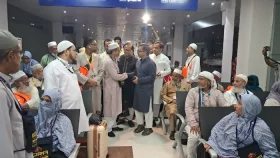 সিলেট থেকে সরাসরি মদিনায় গেল প্রথম হজ ফ্লাইট