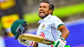 পাকিস্তানকে হতাশায় ডুবিয়ে ক্যারিয়ারের ৯ নম্বর সেন্চুরি শান্তর