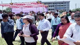 হাসপাতাল নির্মাণে নীলফামারীতে জমি পরিদর্শন করলেন চীনা প্রতিনিধি