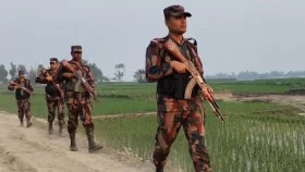 কুড়িগ্রাম সীমান্তে বিজিবির নিরাপত্তা জোরদার