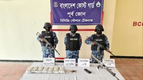 টেকনাফে বিদেশি রাইফেল ও ৭০ হাজার পিস ইয়াবা উদ্ধার