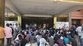 পবিপ্রবিতে হামলার প্রতিবাদে লাগাতার কর্মবিরতি