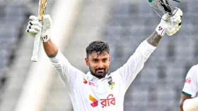 লেজের ব্যাটারদের নিয়ে লড়াই করে লিটনের অবিশ্বাস্য সেঞ্চুরি; বাংলাদেশ ২৭৮
