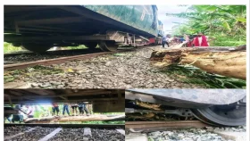 ট্রেনের ইঞ্জিন লাইনচ্যুত, নীলফামারীর সঙ্গে রেল যোগাযোগ বন্ধ