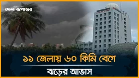 ঢাকাসহ দেশের ১১ জেলায় ঝড়ের পূর্বাভাস