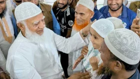 রাজধানীর মিরপুর এলাকায় জামায়াত আমিরের শুভেচ্ছা বিনিময়