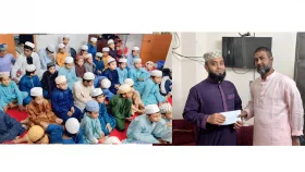 শিক্ষার্থীদের ঈদ উপহার দিলেন যুবদল সদস্য সজীব