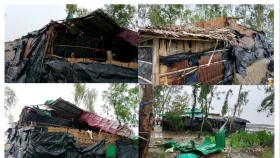 পেকুয়ায় ঝড়-বৃষ্টির তাণ্ডবে খোলা আকাশের নিচে ৪ পরিবার