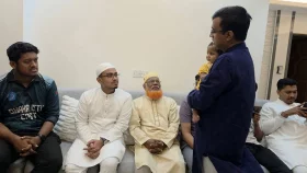 ঈদের দিন শহীদ পরিবারের পাশে সাদিক কায়েম