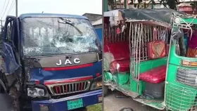 ময়মনসিংহে পিকআপ ও অটোরিকশার সংঘর্ষে বাবা-ছেলের মৃত্যু&nbsp;
