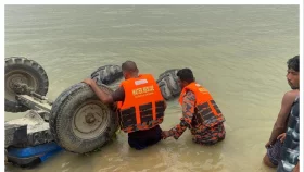 ফরিদপুরের চরভদ্রাসনে ট্রাক্টর উল্টে চালকের মৃত্যু