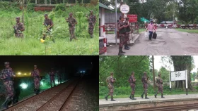 হিলি সীমান্ত দিয়ে পুশইন ঠেকাতে সতর্কাবস্থায় বিজিবি