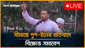 সীমান্তে পুশ-ইনের প্রতিবাদে ১১ দলীয় জোটের বি'ক্ষো'ভ সমাবেশ