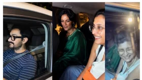 একই গাড়িতে প্রাক্তন ও হবু স্ত্রী নিয়ে আমির খান
