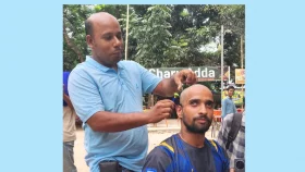 আর্জেন্টিনার জয়ে মাথা ন্যাড়া করলেন রাবির ব্রাজিলভক্ত
