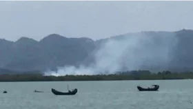 মিয়ানমারের ওপারে বিস্ফোরণ, আতঙ্কে টেকনাফবাসী