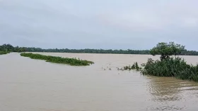 দীর্ঘস্থায়ী বন্যার শঙ্কা নেই, মৌলভীবাজারে কমতে শুরু করেছে নদ-নদীর পানি