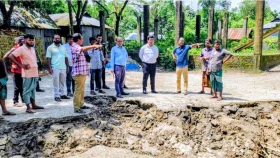 নরসিংদীতে জলাবদ্ধতা-ভাঙন এলাকা পরিদর্শন, দ্রুত সংস্কারের আশ্বাস