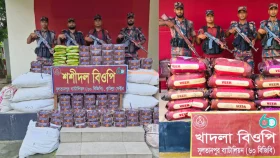 ব্রাহ্মণবাড়িয়া সীমান্তে ২৪ লাখ টাকার চোরাচালানি পণ্য জব্দ