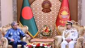রাষ্ট্রপতির সঙ্গে বিদায়ি নৌপ্রধানের সৌজন্য সাক্ষাৎ&nbsp;