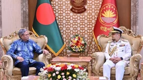রাষ্ট্রপতির সঙ্গে নৌপ্রধানের বিদায়ী সাক্ষাৎ