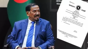 হাফিজ উদ্দিন আহমদকে রাষ্ট্রপতি ঘোষণা করে প্রজ্ঞাপন জারি