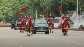 বঙ্গবভনে ভারপ্রাপ্ত রাষ্ট্রপতি, গার্ড অব অনার প্রদান