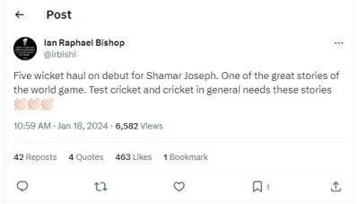 ইয়ান বিশপের পোস্ট