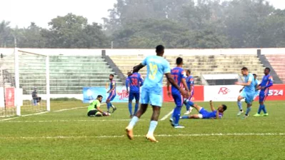 জনাথন ফার্নান্দেজের গোল। ছবি: বাফুফে