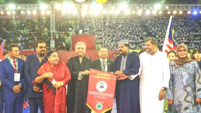 বঙ্গবন্ধু কাপ কাবাডির উদ্বোধন করেন ক্রীড়া মন্ত্রী নাজমুল হাসান পাপন। ছবি : দেশ রূপান্তর।