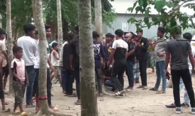 &lsquo;কথা বলা&rsquo; গাছ দেখতে প্রতিদিনই ভিড় করছে শতাধিক মানুষ। ছবি: প্রতিনিধি