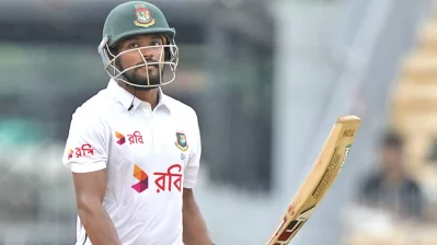 ১১ ইনিংস পর টেস্টে ফিফটি পেলেন নাজমুল হোসেন শান্ত