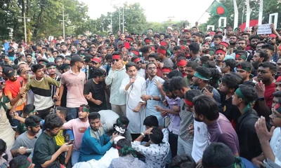 শহীদ মিনারে বৈষম্যবিরোধী ছাত্র আন্দোলনের কর্মসূচি।