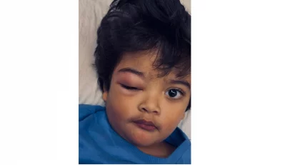 পরীমণির ছেলে পূণ্য।