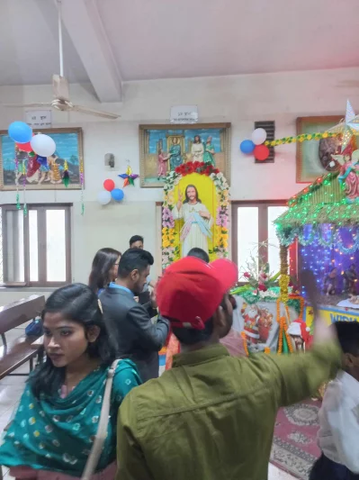 ঢাকার আসাদ গেটের সেন্টঁ ক্রিস্টিনা চার্চ থেকে তোলা ছবি 