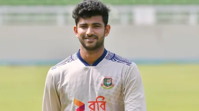 অনুশীলনে আসতে পেরেই যেন খুশি নাঈম। ছবি: দেশ রূপান্তর
