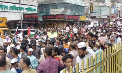 বরিশালে বিক্ষোভ মিছিল