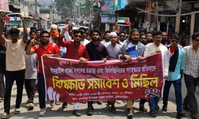 আখাউড়ায় বিক্ষোভ মিছিল