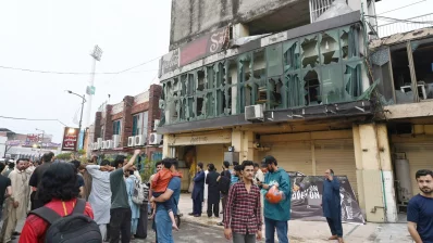 ভারতীয় ড্রোন হামলার পর রাওয়ালপিন্ডি। 