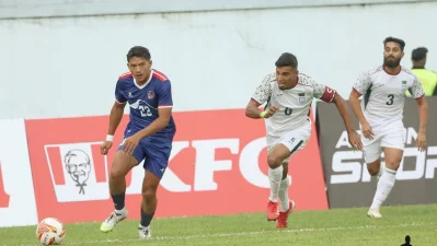 ম্যাচের একটি দৃশ্য