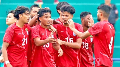 ফাহামিদুল ৭০ মিনিটে গোলের সূচনা করে দেন
