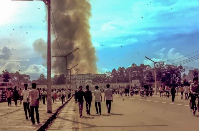১৯৭৩ সালে সিংহ দরবারে অগ্নিকাণ্ড