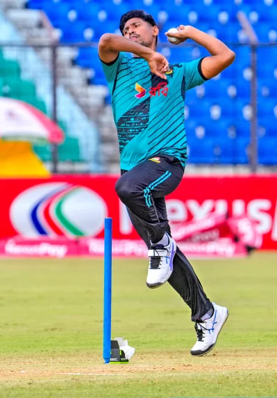 মোস্তাফিজুর রহমান। ছবি: দেশ রূপান্তর