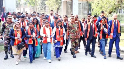 বিকেএসপির কিংবদন্তীরা ফিরেছিলেন প্রিয় ক্যাম্পাসে। ছবি: বিকেএসপি