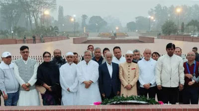 তারেক রহমানের পক্ষে বিএনপির শ্রদ্ধা নিবেদন