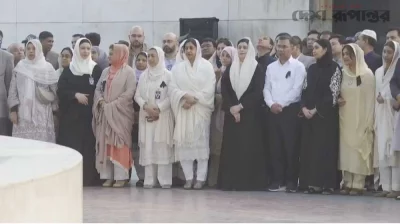 খালেদা জিয়ার পরিবারের সদস্যরা শেষ বিদায় জানাতে সমাধিস্থলে।