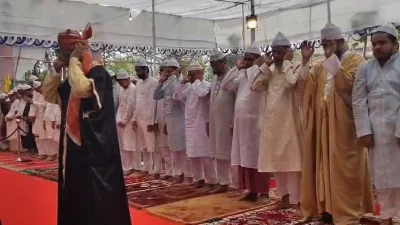  চাঁদপুরের ঈদের জামাতের একটি অংশ