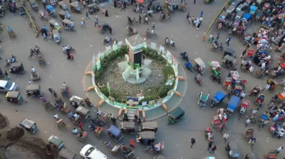 উত্তরাঞ্চলের প্রবেশদ্বারখ্যাত বগুড়া জেলা শহর। ছবি: প্রতিনিধি